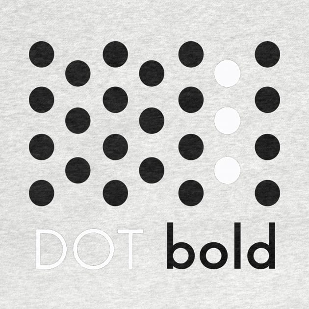 Dot bold white by Marisa-ArtShop